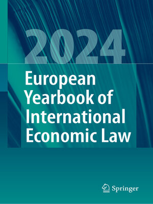 cover image of European Yearbook of International Economic Law 2024